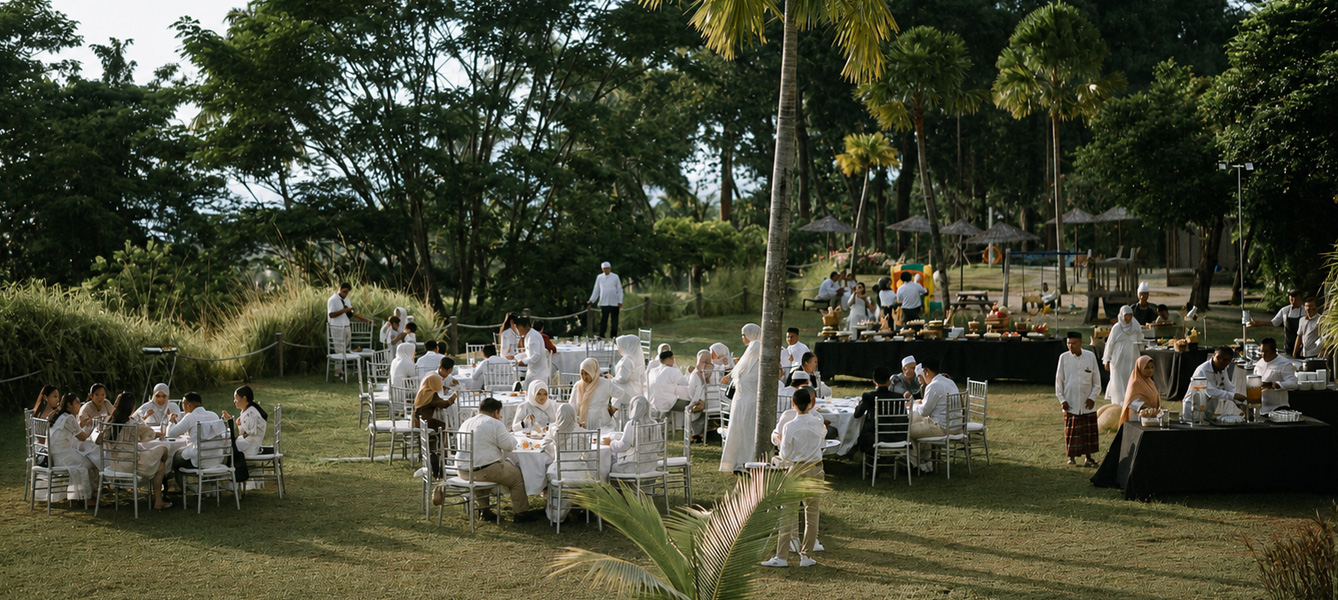 Green Land open-air wedding lawn at Novus Jiva